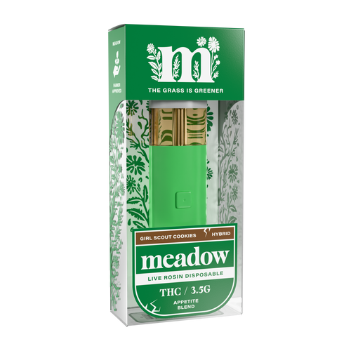 Girl Scout Cookies Appetite Blend THC 3.5G Disposable – Meadow Hemp
