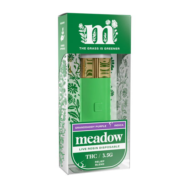 PARAGON MEADOW VALE ティーセット 13点 Grandaddy Purple Relief Blend THC 3.5G Disposable – Meadow Hemp